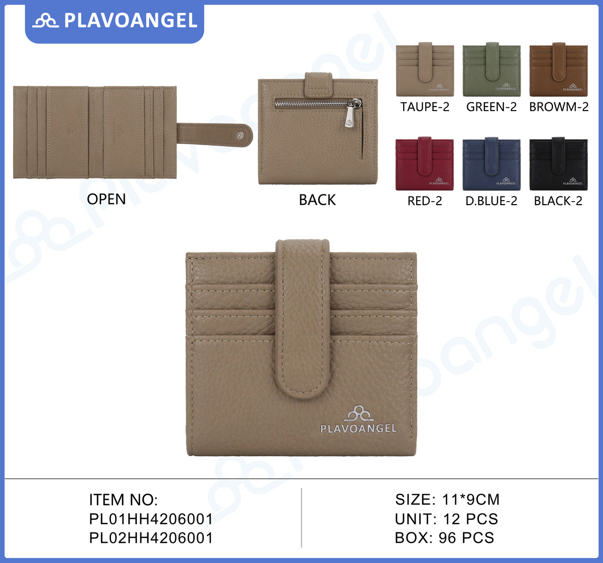 Compact Snap Button Card Wallet
