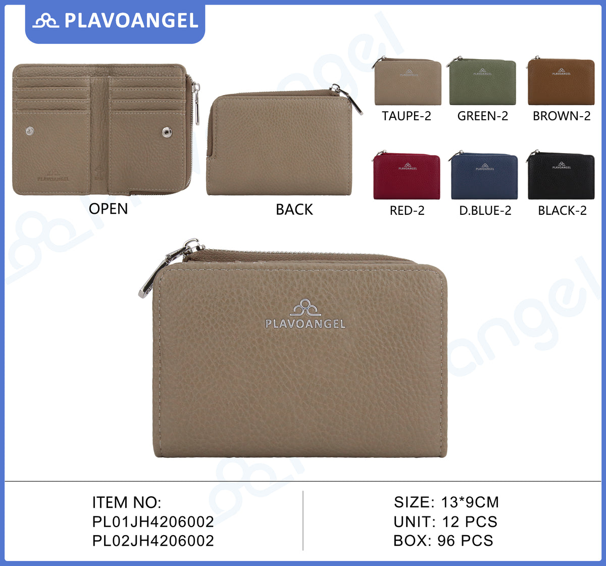 Compact RFID PU Leather Wallet