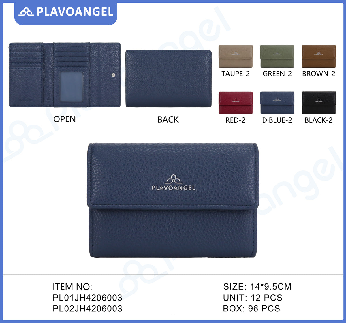 Elegant Tri-Fold PU Wallet