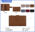 Elegant Textured Snap-Closure Ladies Wallet