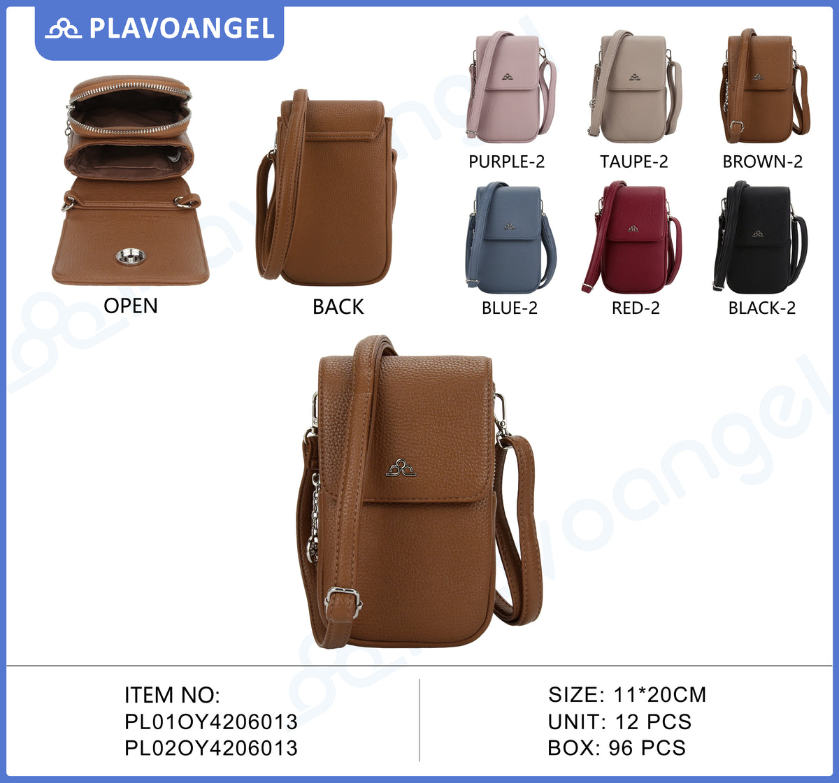 Compact PU Crossbody Phone Bag