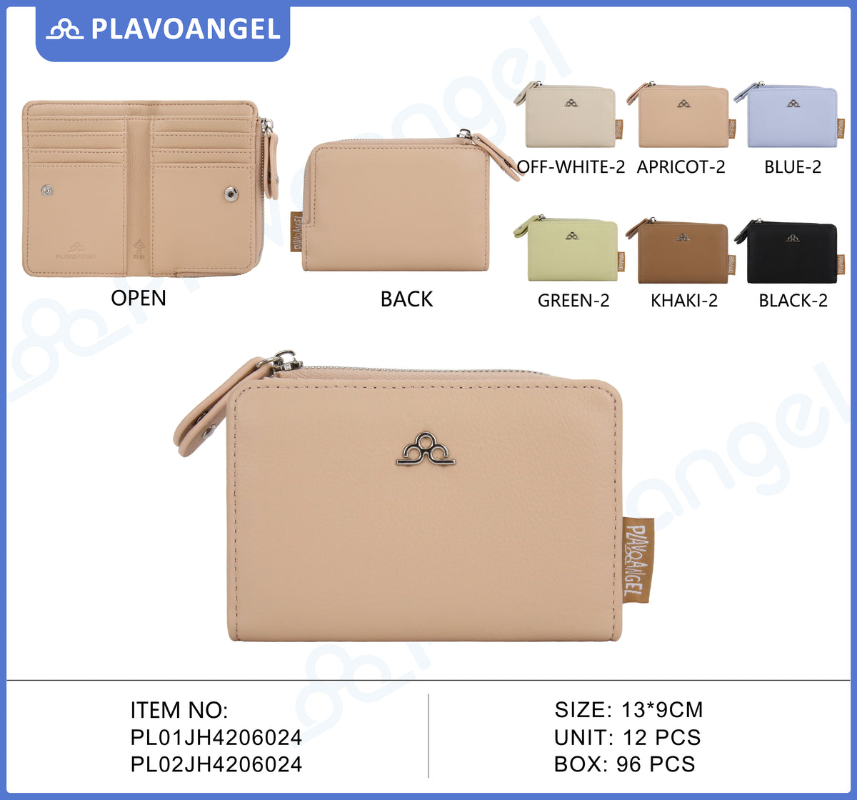 Elegant Compact RFID Ladies Wallet