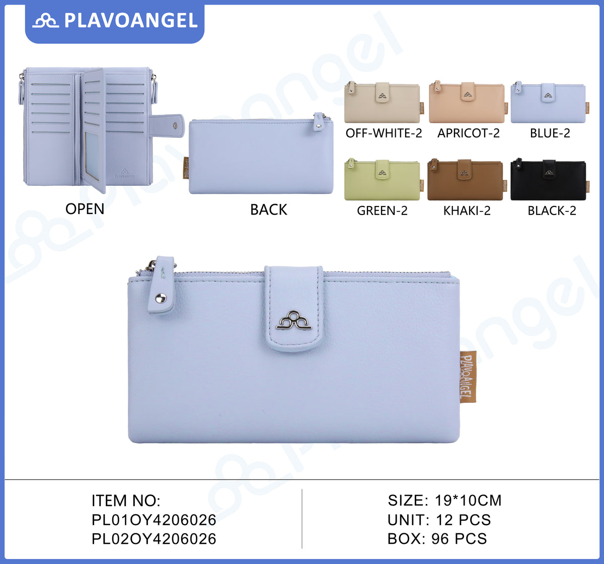Elegant Snap-Closure Long Wallet