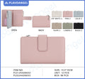Elegant Strap Closure PU Wallet