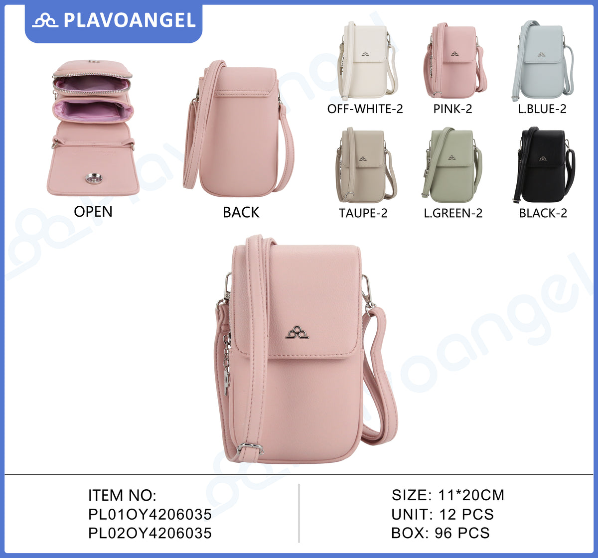 Compact Multi-Compartment Crossbody Bag