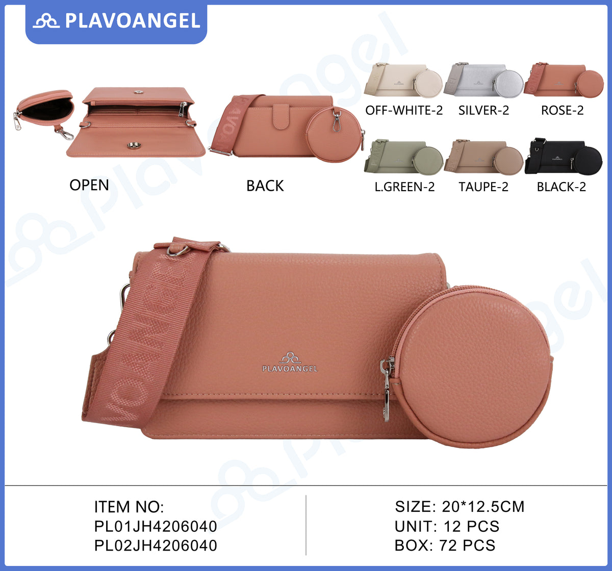 Trendy 2-Piece Crossbody Set