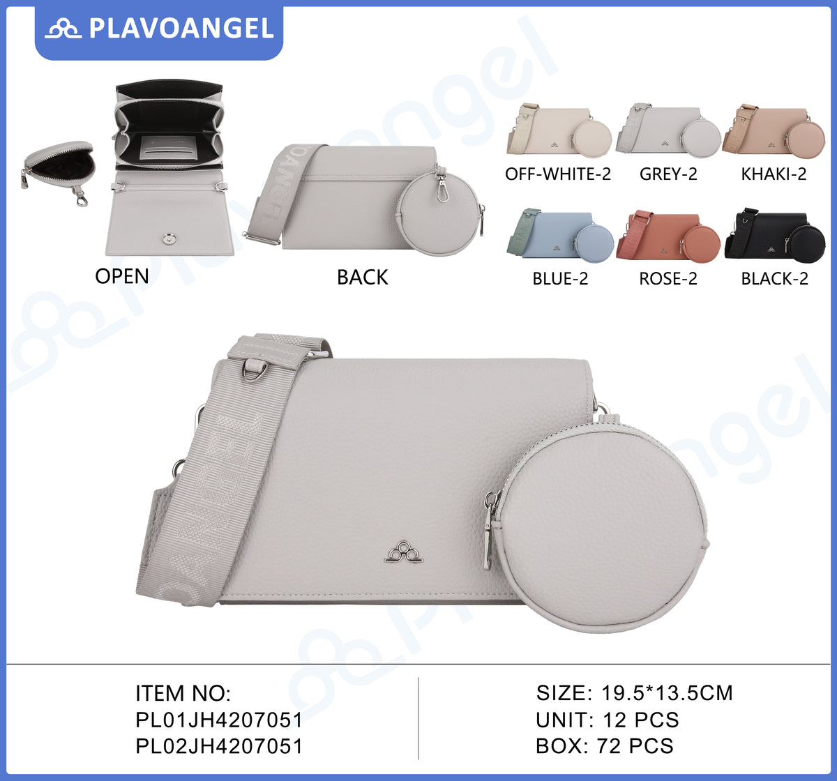 Chic Crossbody Duo-Pouch Bag
