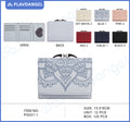 Mandala Embossed Compact Clasp Wallet