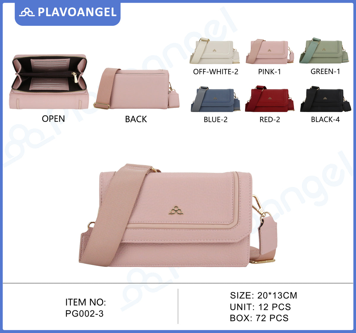Chic Wide Strap Crossbody Bag