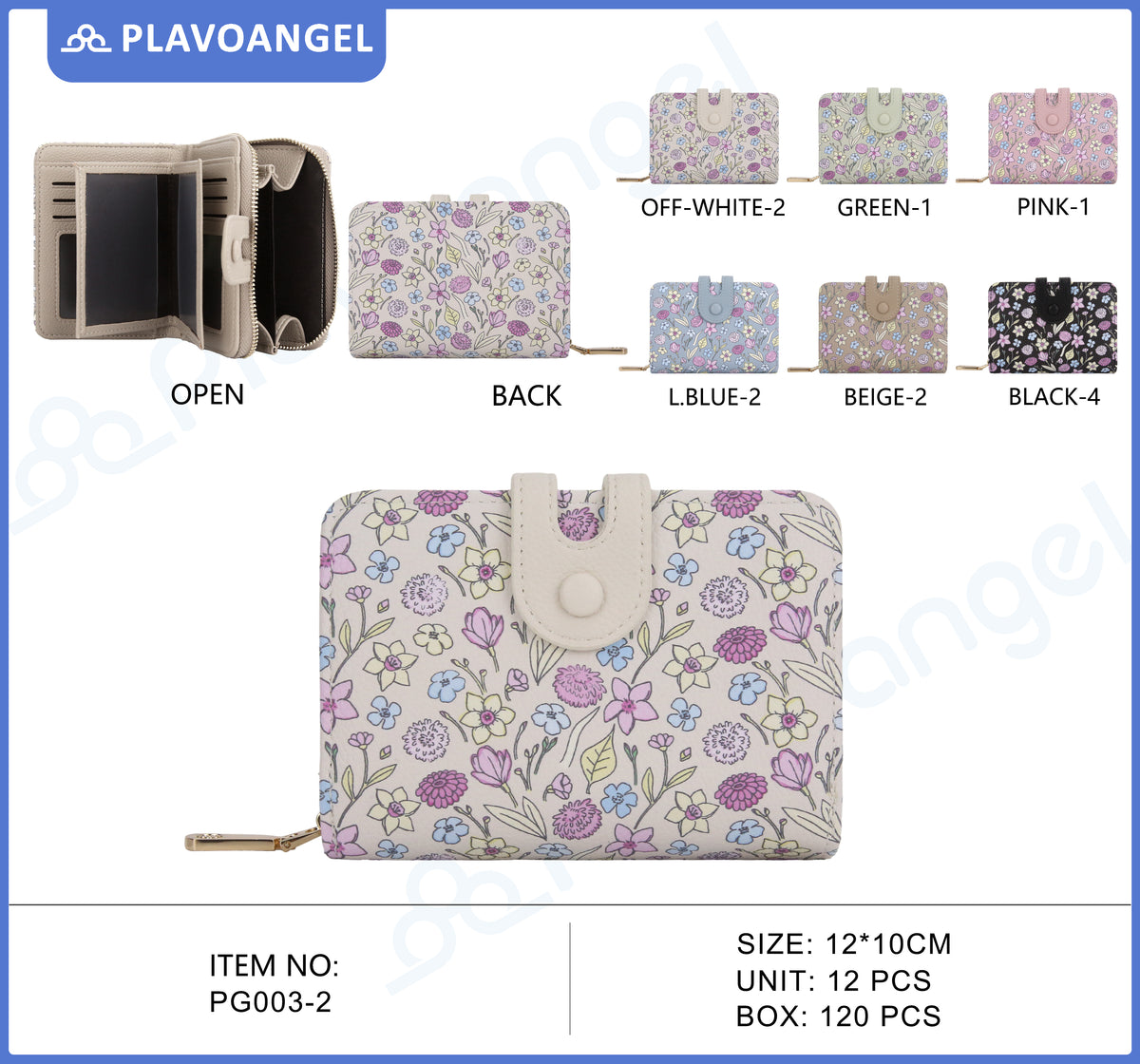 Charming Floral PU Ladies Wallet