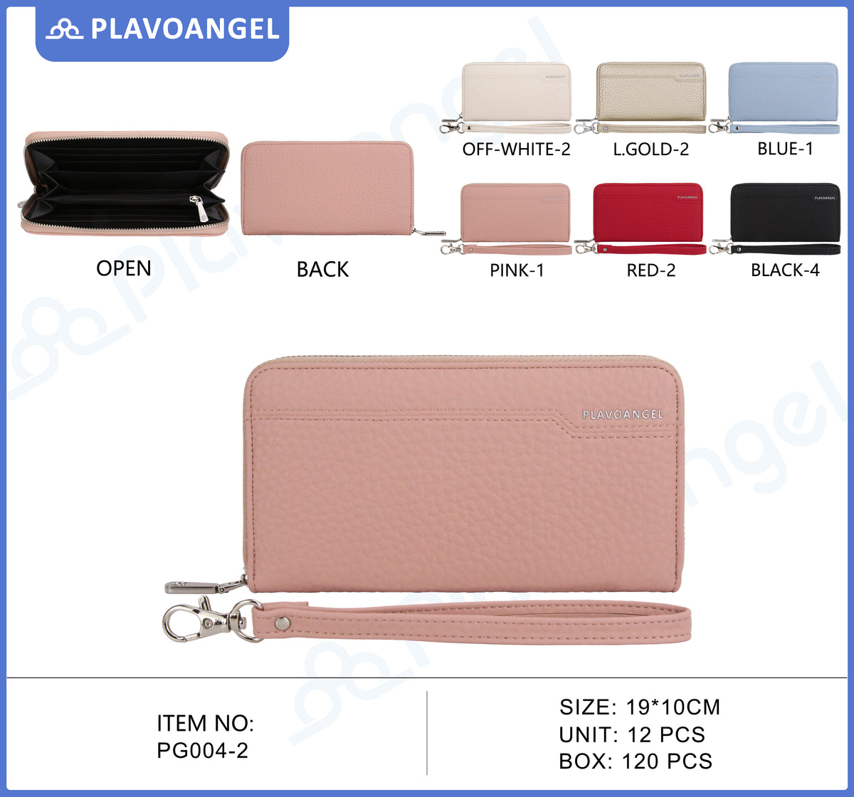 Elegant Textured PU Wristlet Wallet