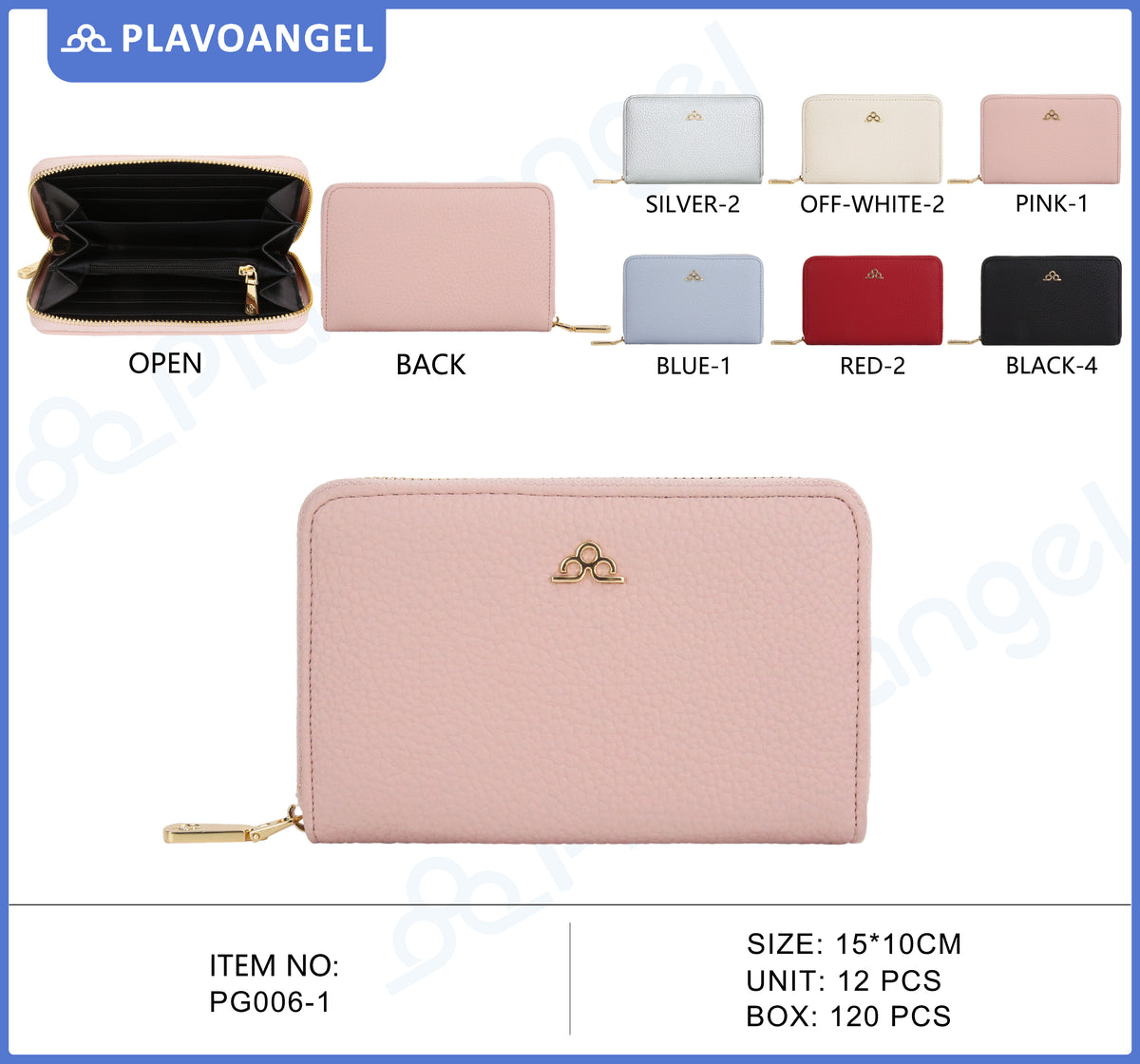 Compact Elegant Zip-Around Wallet