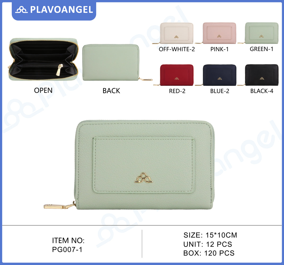 Chic Compact Zip-Around Wallet