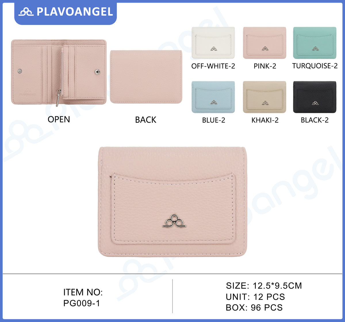 Chic Compact Textured PU Wallet