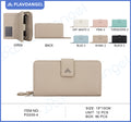 Elegant Textured Snap Button Wallet