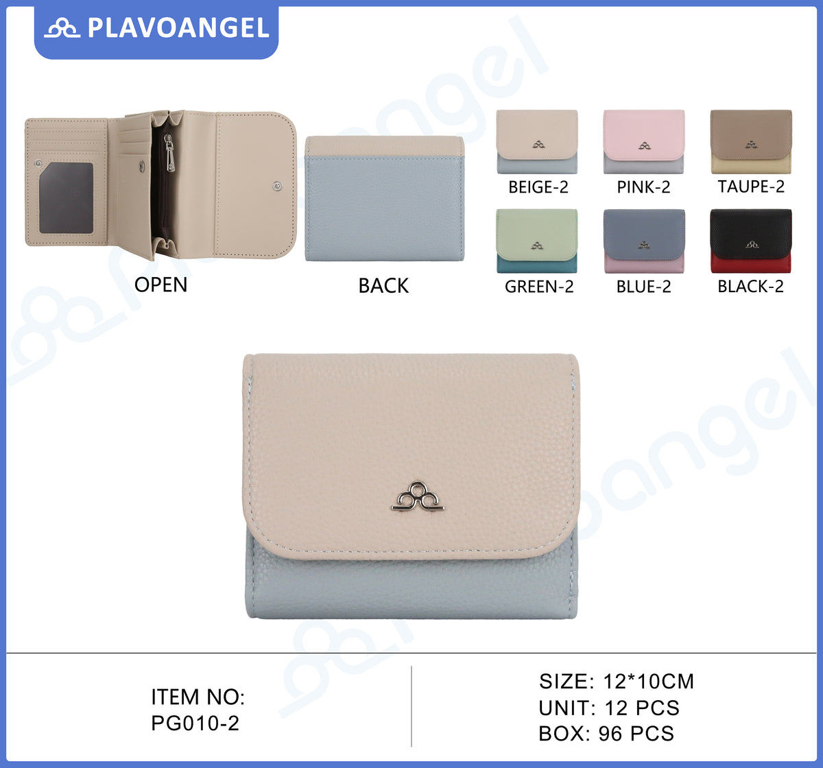 Chic Two-Tone Compact Wallet
