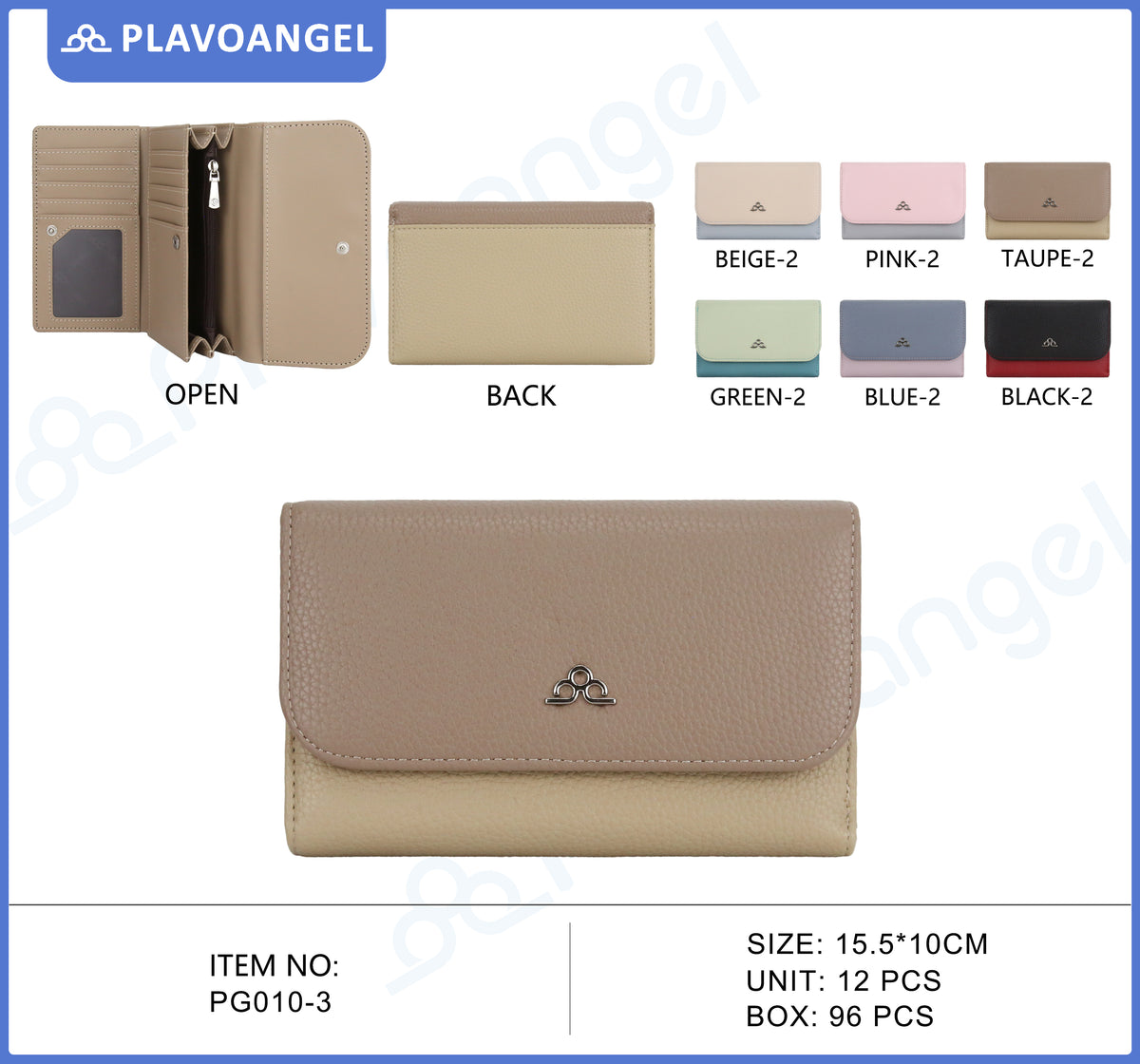 Elegant Dual-Tone Ladies Wallet