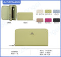 Classic Textured Zip-Around Ladies Wallet