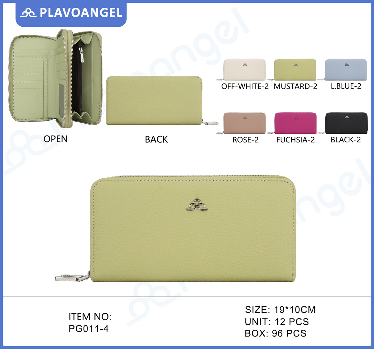 Classic Textured Zip-Around Ladies Wallet