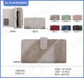 Geometric Patchwork Large Capacity Wallet
