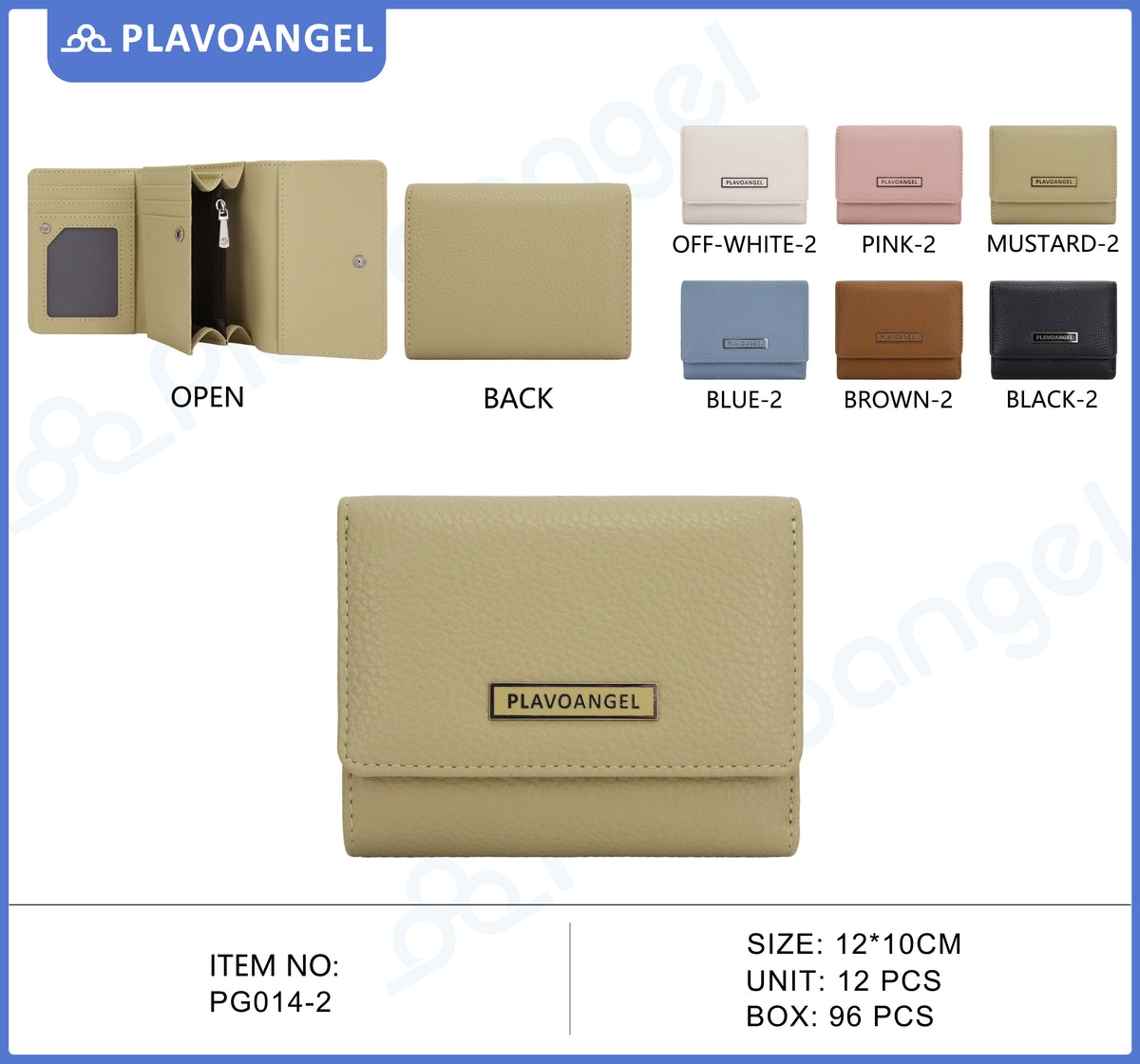 Elegant Compact Tri-Fold Ladies Wallet