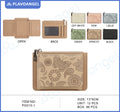 Butterfly Embossed RFID Compact Wallet