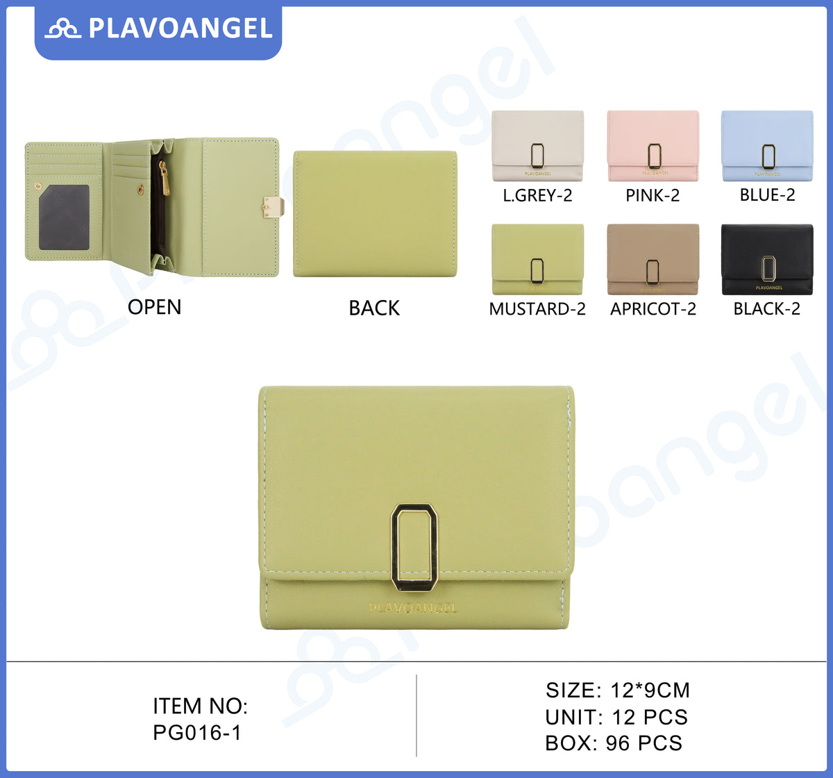 Chic Metallic Clasp Compact Wallet