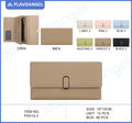Elegant Metal Buckle Long Wallet