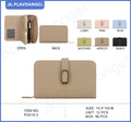 Chic Metal Buckle Mid-Size Wallet
