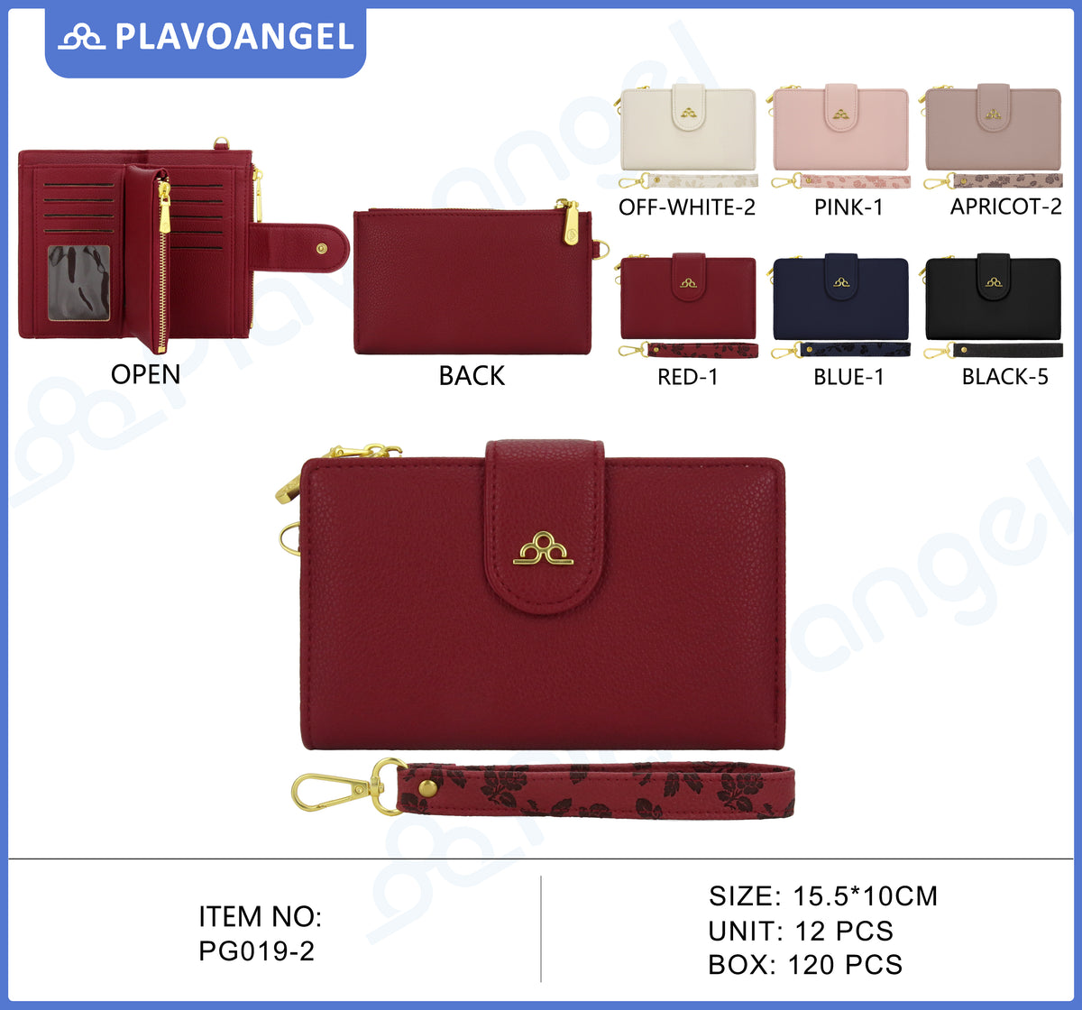 Elegant Floral Strap Wristlet Wallet