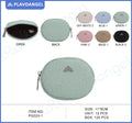Embossed Floral Oval Coin Purse
