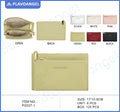 Embossed Floral Dual-Zip Pouch