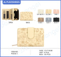 Butterfly Embossed Compact Ladies Wallet
