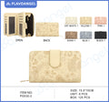 Embossed Butterfly Strap Wallet