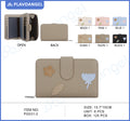 Floral Patch Zip Organizer Wallet