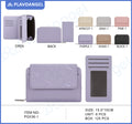 Embroidered Butterfly PU Leather Wallet