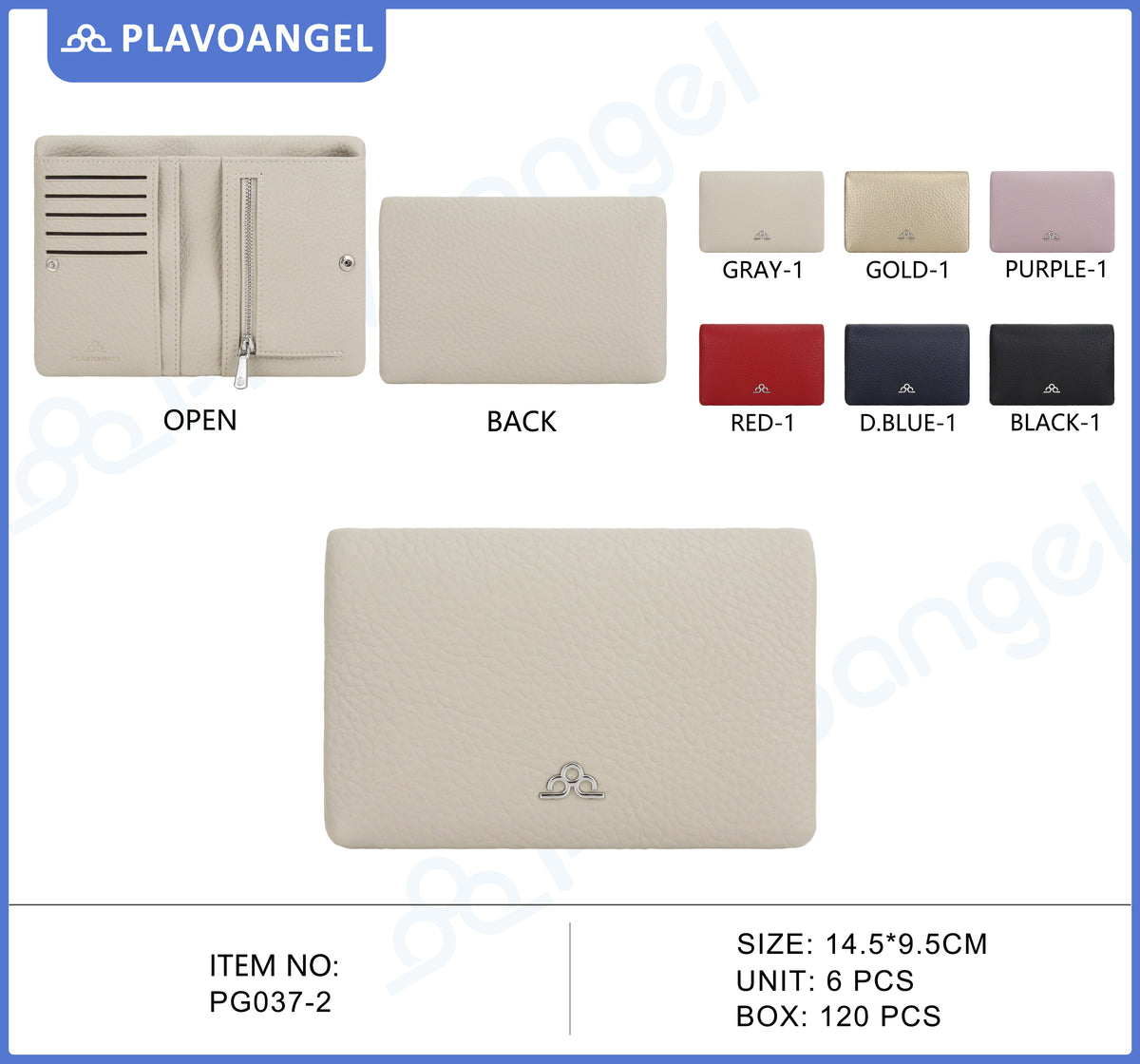 Elegant PU Leather Zipper Wallet