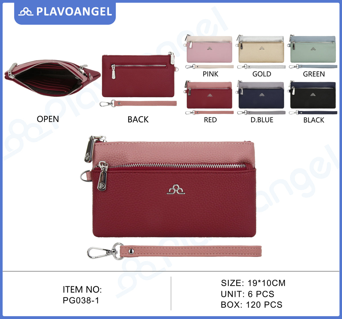 Chic Dual-Tone Wristlet Wallet