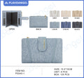 Chic Textured PU Ladies Wallet