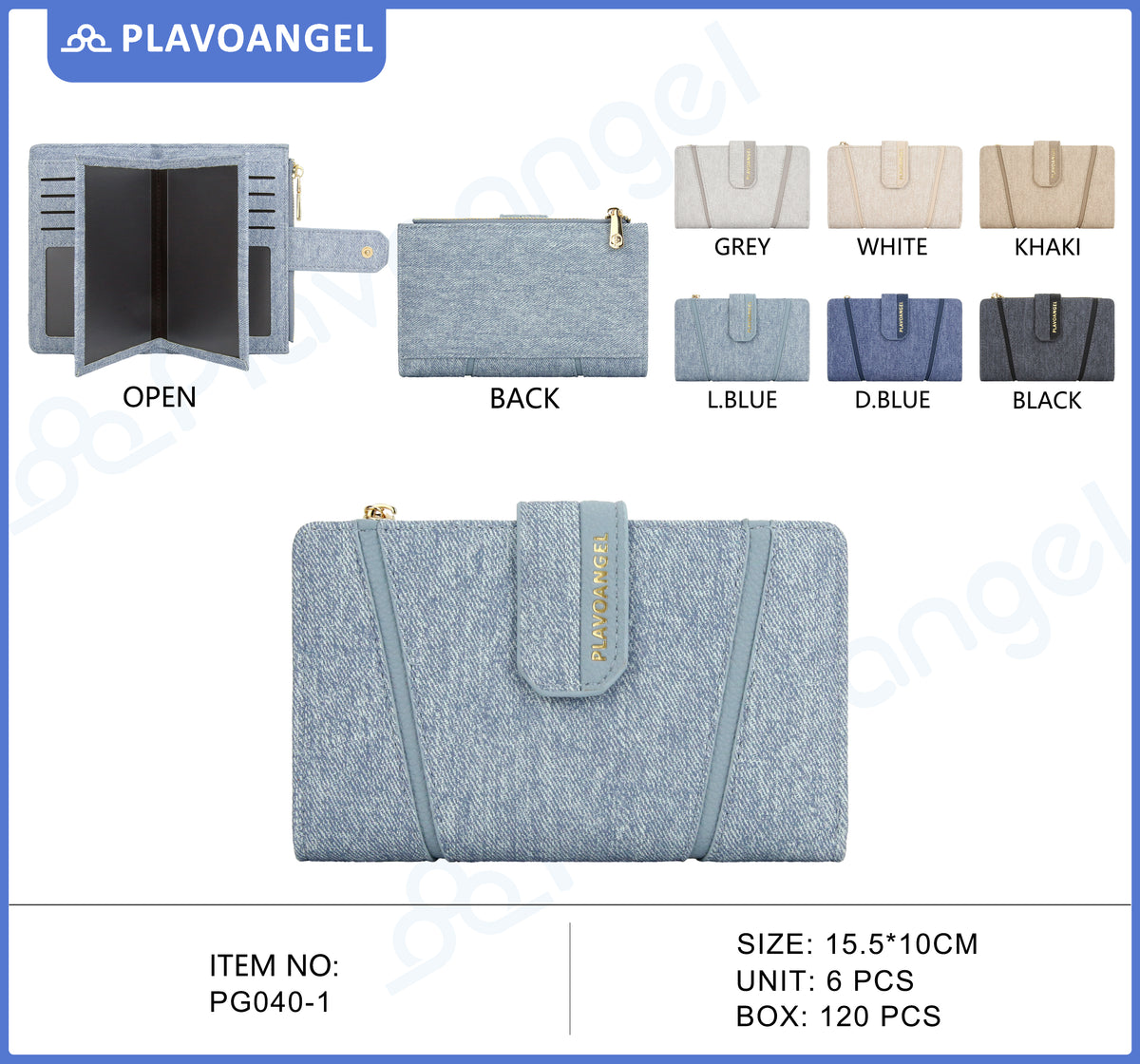 Chic Textured PU Ladies Wallet