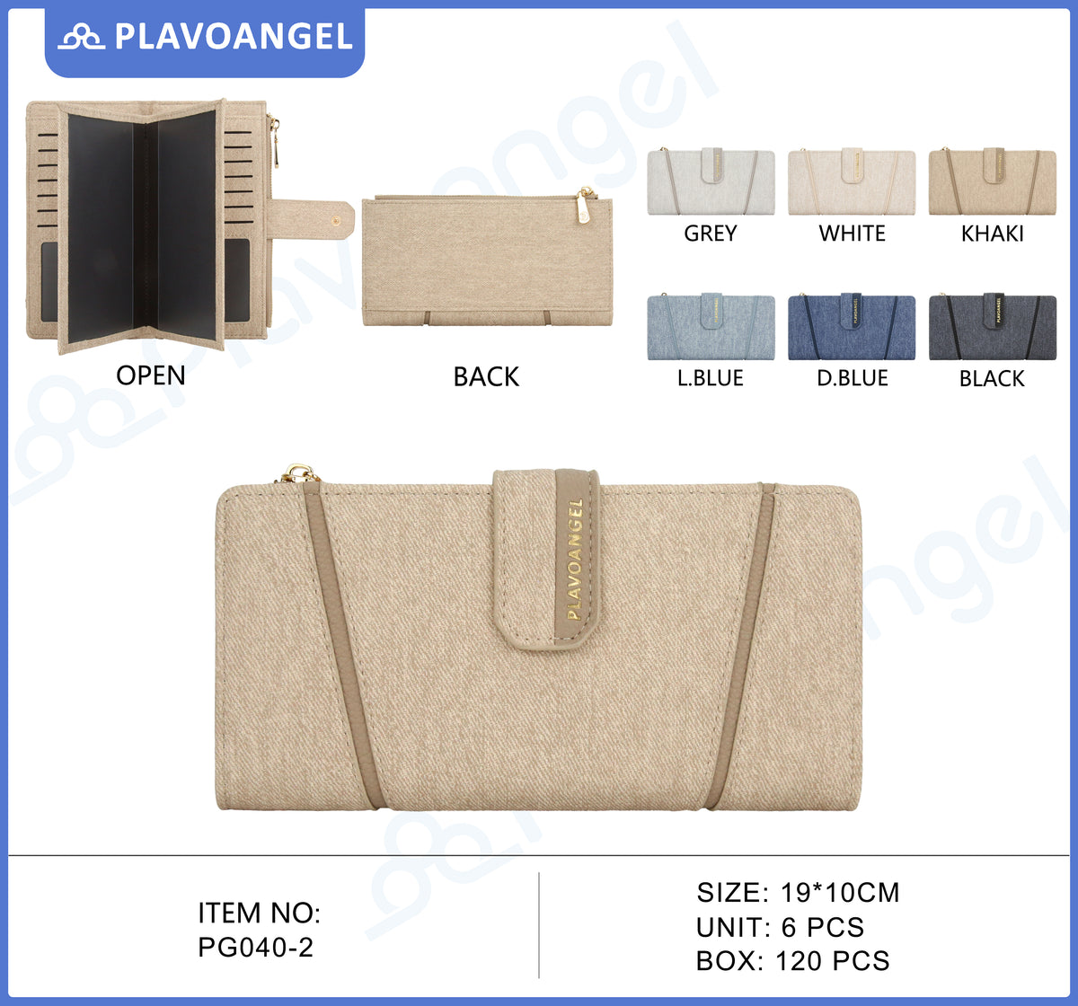 Elegant Textured PU Women's Wallet
