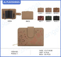 Butterfly Mandala Embossed Ladies Wallet