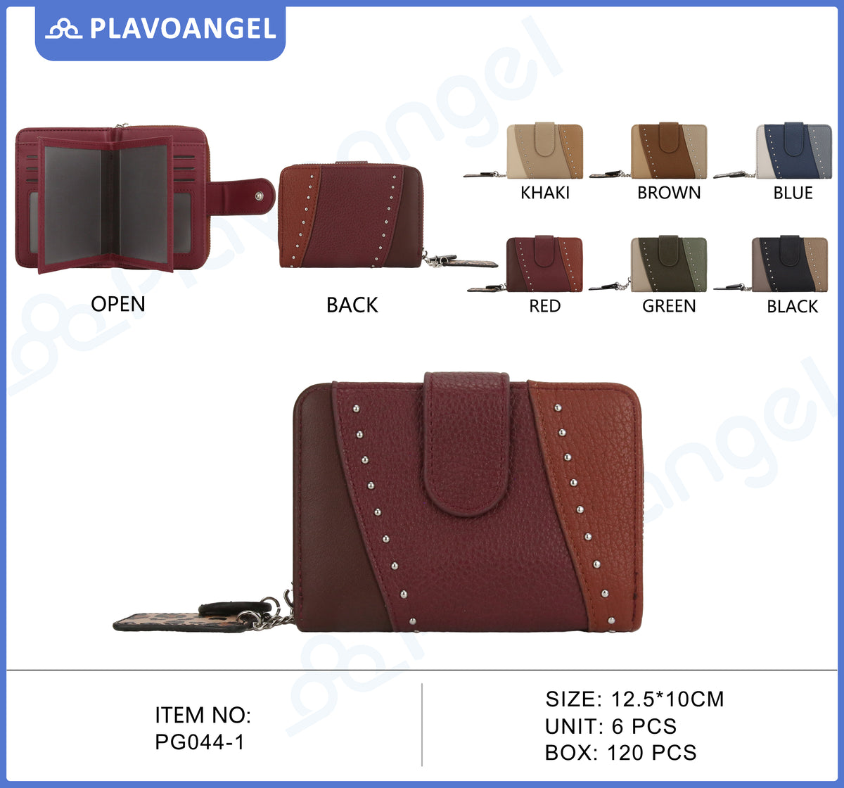 Chic Studded Multi-Tone Wallet