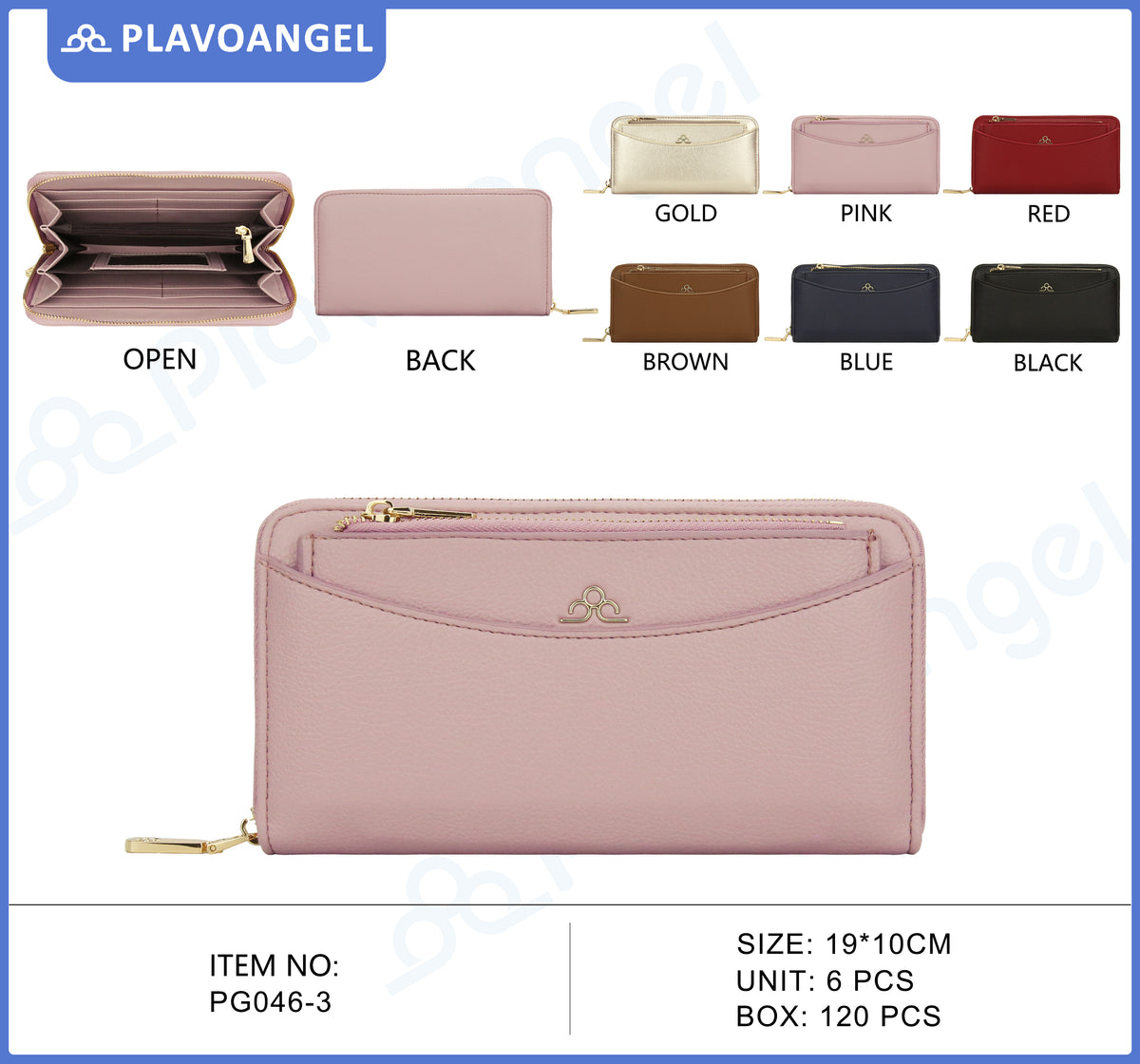 Elegant Zip-Around Ladies Wallet