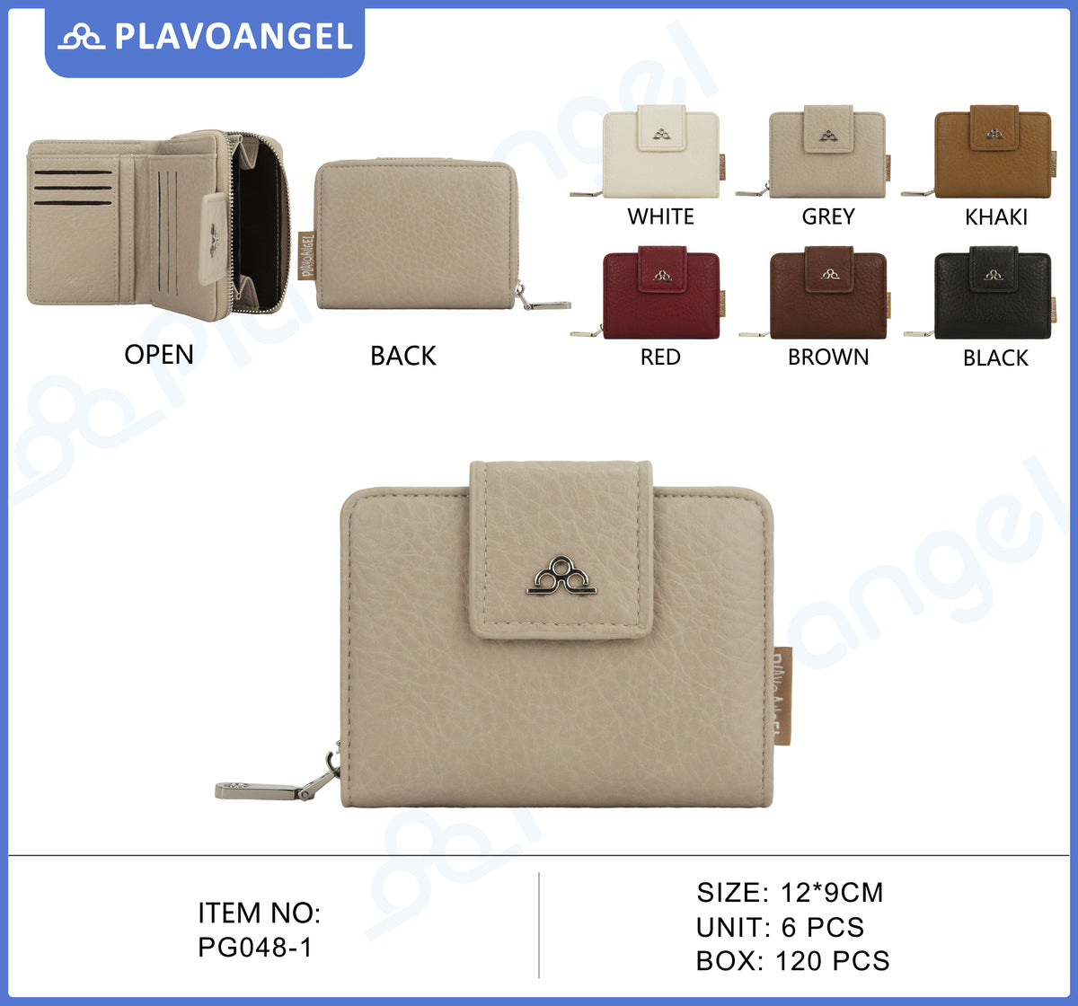 Compact Snap Closure Fashion Wallet