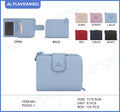 Compact Zip-Around Snap Wallet