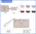 Chic Two-Tone Wristlet Wallet