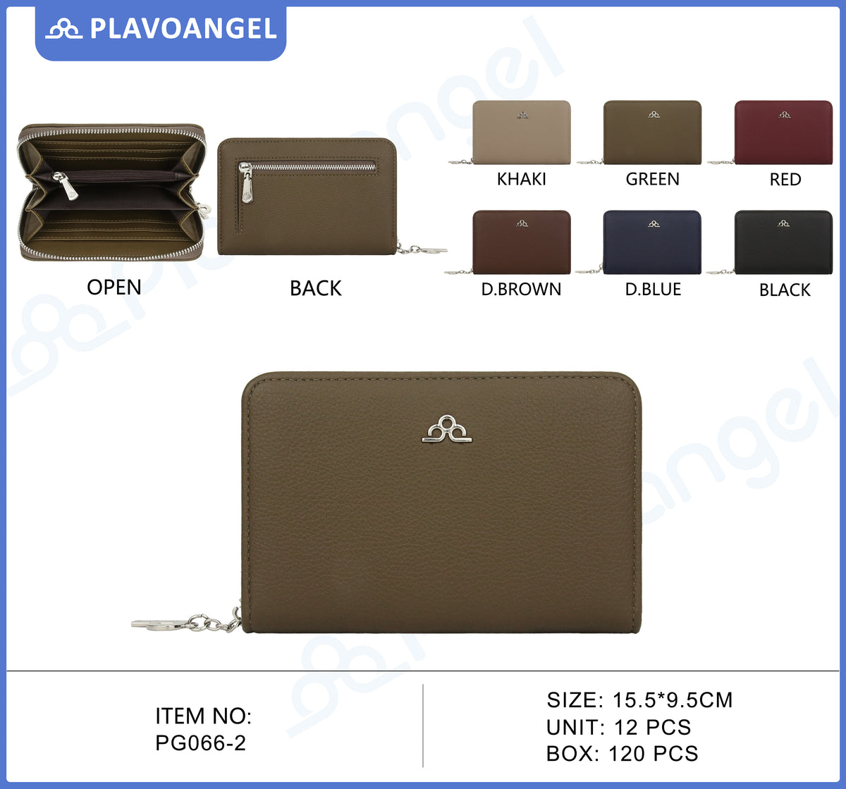 Elegant Zip-Around Ladies Wallet