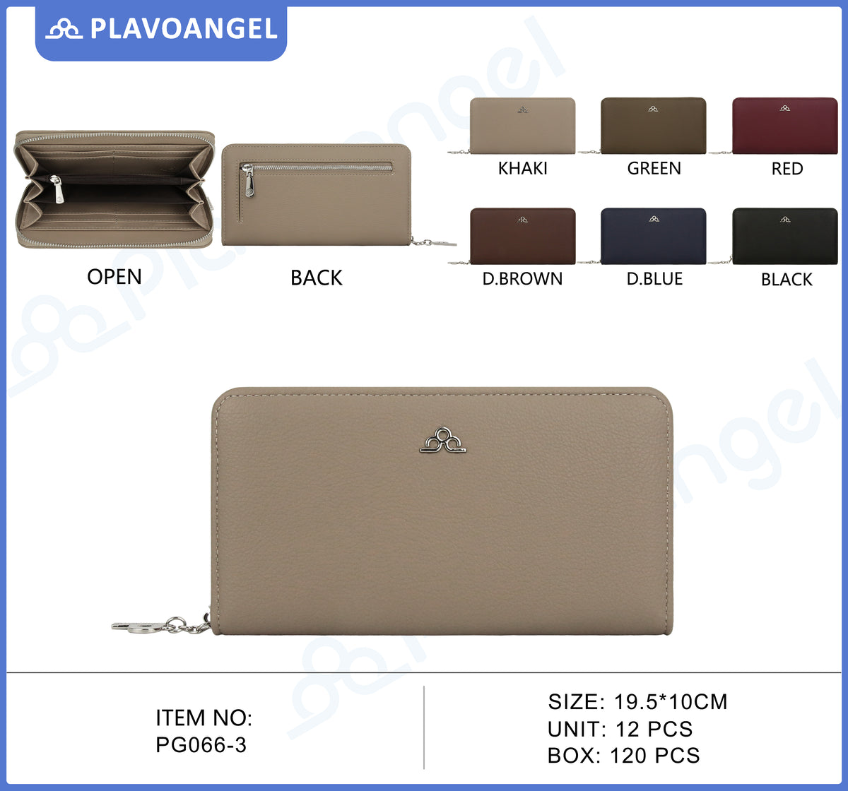 Elegant Zip-Around Ladies Wallet