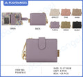 Chic Beaded Strap Floral Wallet